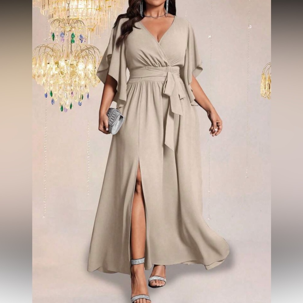 Elegant Light Purple Maxi Dress - Picture 7 of 16